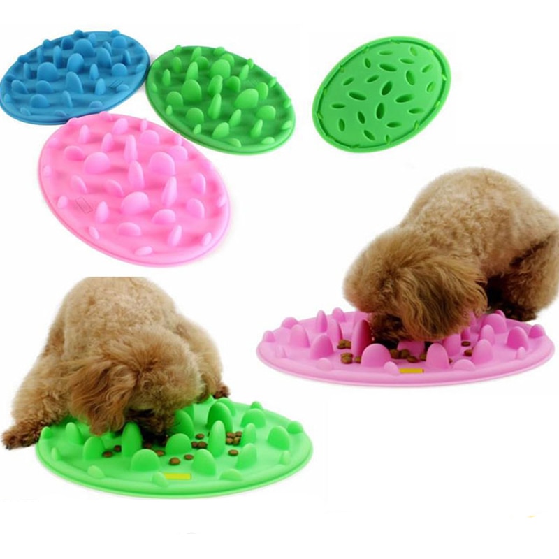 Pet Dog Feeding Bowl Silicone Puppy Slow Down Eating Feeder Dish For Dogs Supplies