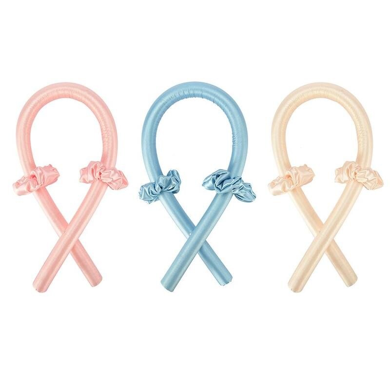 Heatless Curling Rod Headband Lazy Curler Set Make Hair Soft And Shiny Foam Sponge Simple Curling Iron Wand With Hair Ring