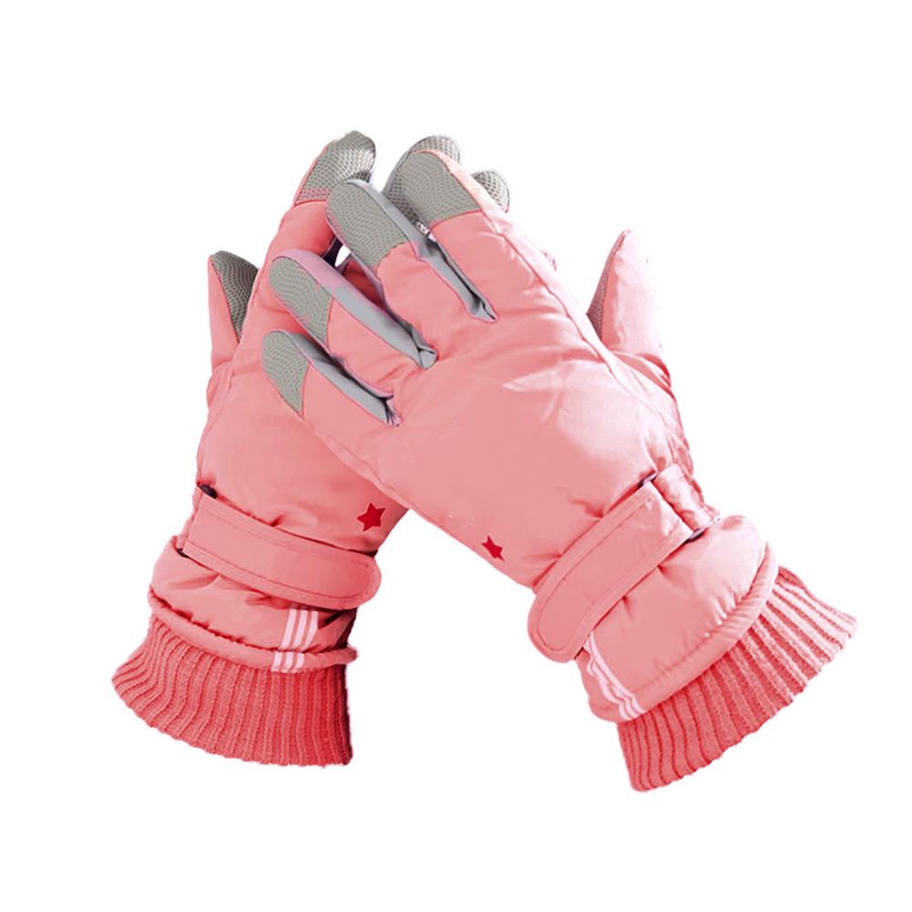 Inverno jogando com neve luvas de esqui masculino e feminino à prova dwaterproof água e equipamentos quentes motocicleta equitação luvas frias e congelantes: Women STYLE 4