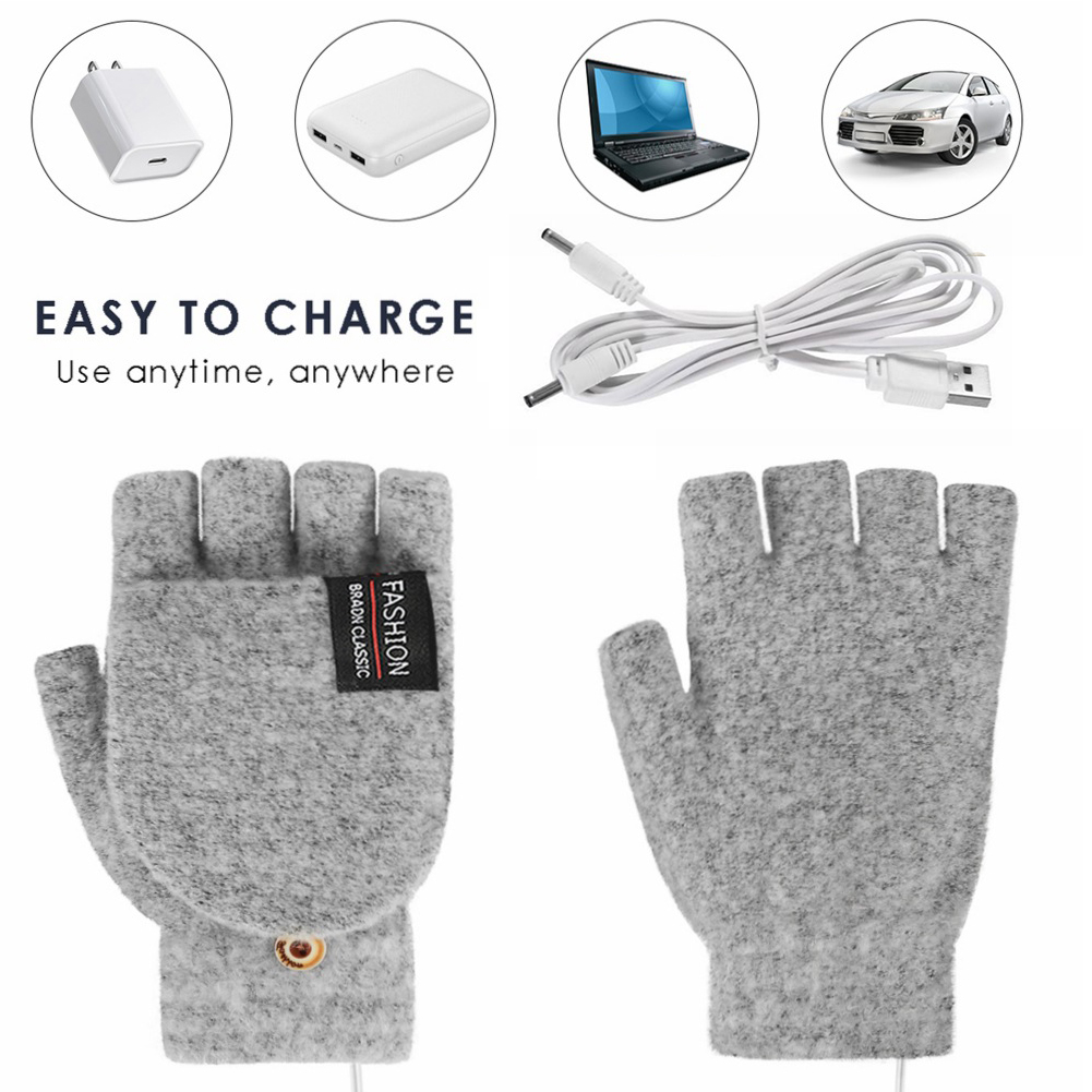 Elektriska Värmehanskar USB Uppladdningsbara - Återanvändbar Handvärmare för Vintern - Unisex