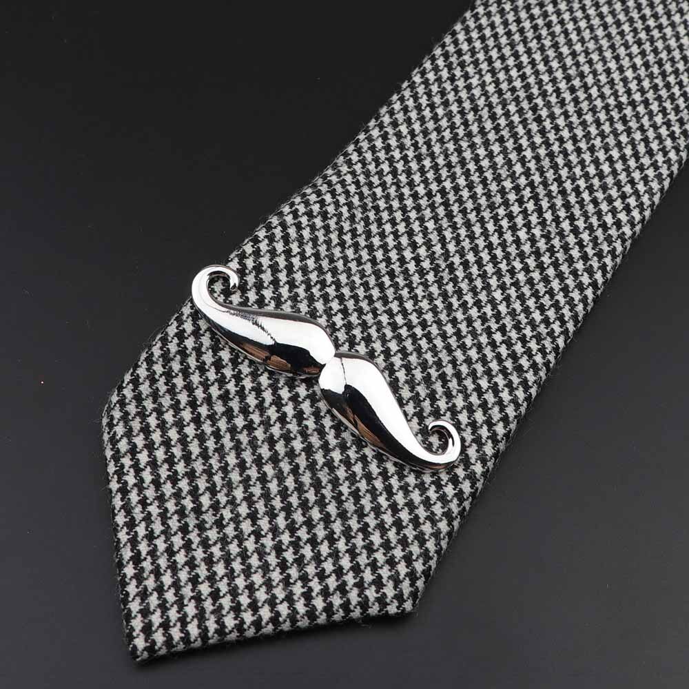 Mand ny slips clip mand bar afslappet cykel blad slips clips #39 rustfrit stål smykker herretøjstilbehør: 1