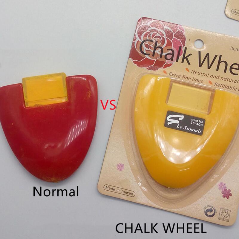 Made in Taiwan Chalk Wheel Fabric Marker Rosy-red/Yellow/Blue/White Tailor's Chalk DIY Sewing Chalk Markers Tools