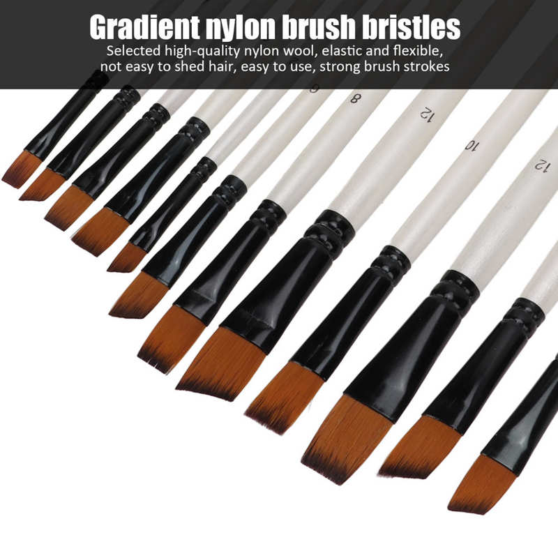 Kleine Kwast Flexibele Verf Borstel Set Voor Gouache Voor Aquarel Voor Olieverf