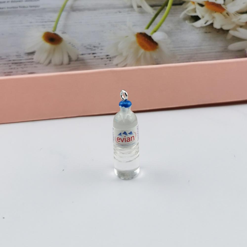 10 kpl vesipullokorut 3d hartsi vodka korvakorut riipukset löydöt avaimenperä kaulakoru riipus tee itse sisustus korut tarvikkeet askartelu: Ruusunpunainen