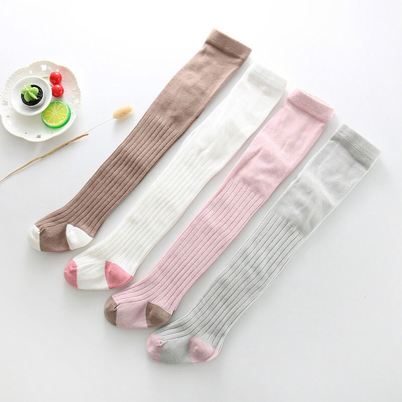 Voorjaar Zachte Katoenen Baby Meisje Panty Pasgeboren Baby Solid Beenwarmers Panty Stiksels Warm Baby Kousen Baby Strumpfhose