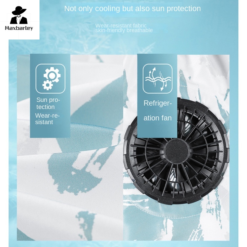 Koelvest met Ventilator - Oplaadbare Airconditioning Kleding voor Hoge Temperaturen Werk, Vissen, Camping