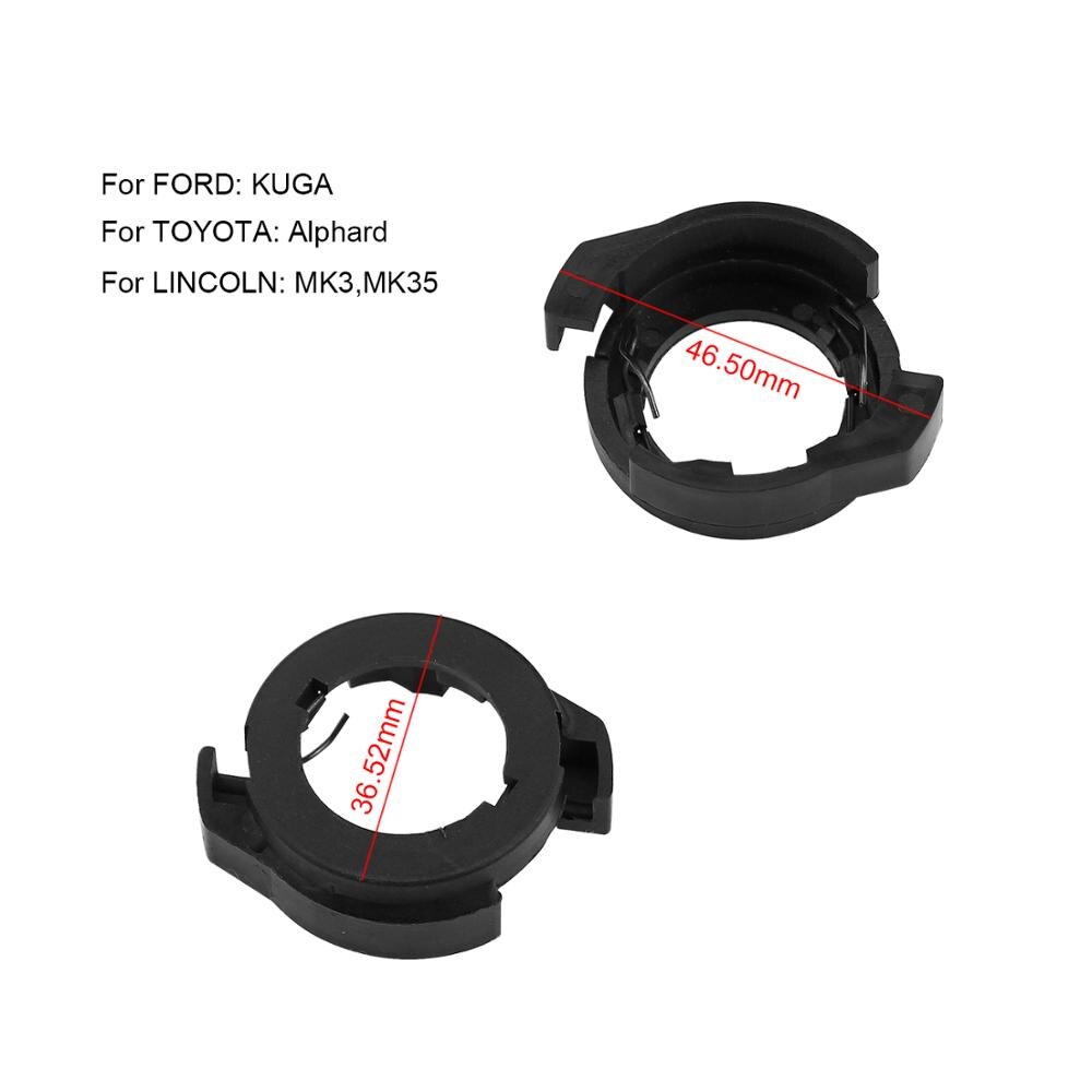 2 teile/satz Auto LED H7 Scheinwerfer Adapter Birne Halter Auto Lampe Licht Clip LED Basis für Ford KUGA für Alfa romeo Renault Megane