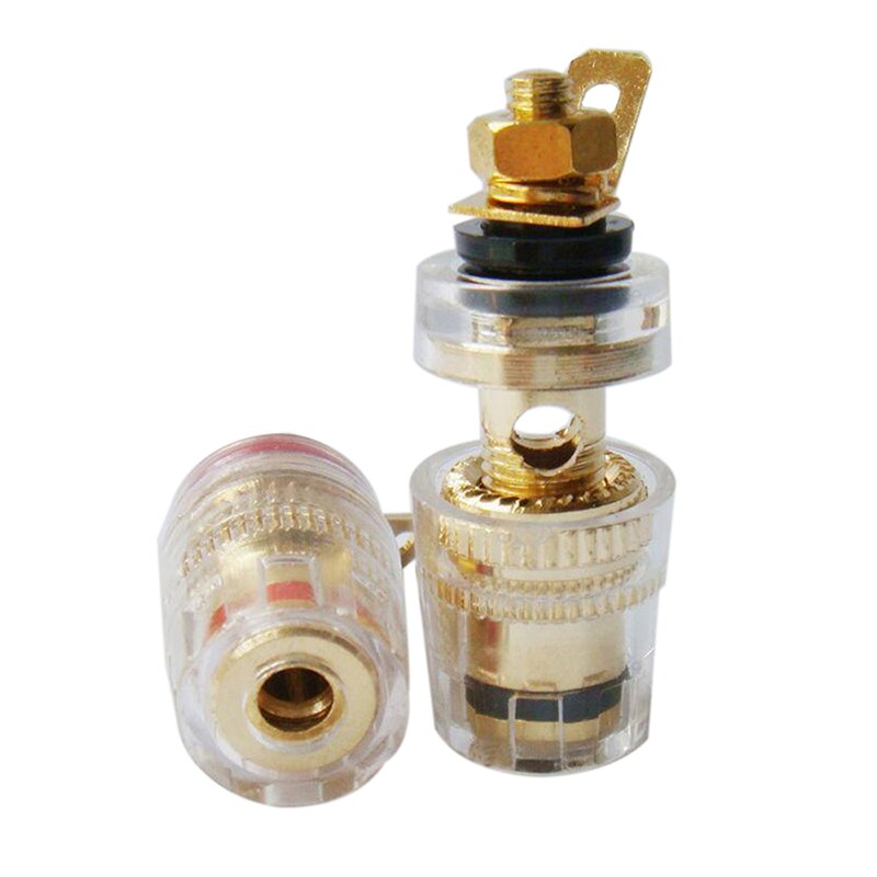 8 pçs 4mm amplificador alto-falante terminal ligação post banana plug jack