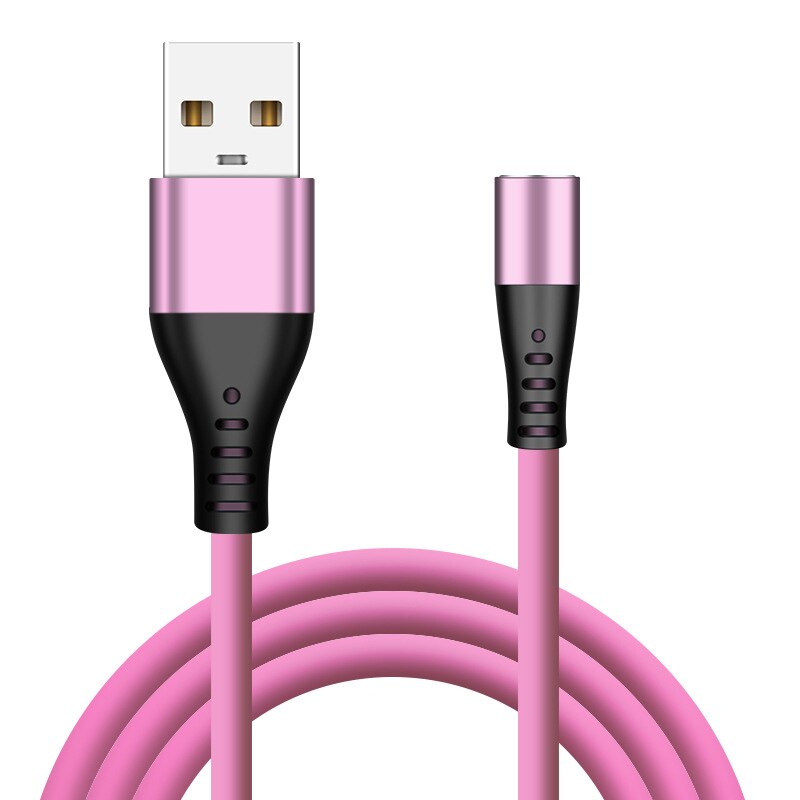 1 Meter Silicone Magnetic USB Cable Charger Fast Charging Magnet Charge Wire Cord For IPhone Android TXTB1: 05