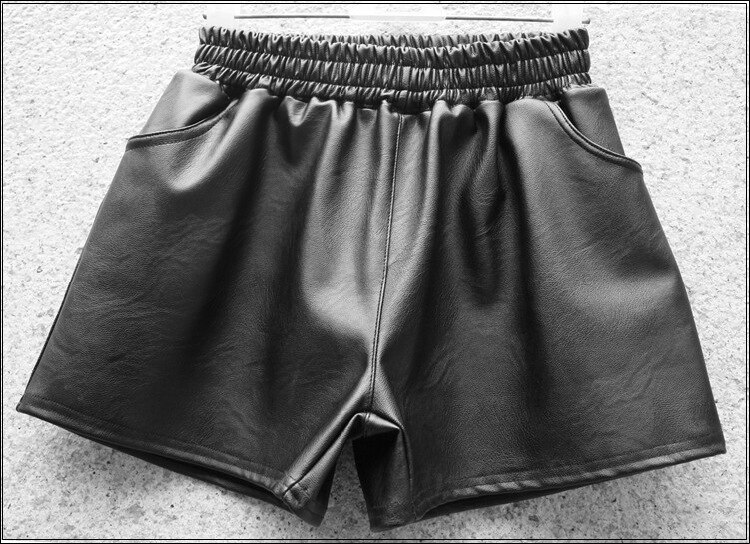 SOLY HUX Dames PU lederen korte booty shorts party shorts herfst korte