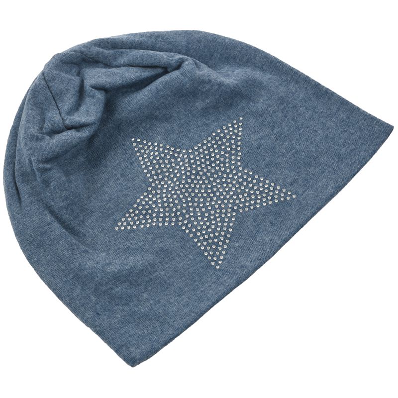 unisex Männer Frauen Klassische Stern Strass schlapp Mütze Kappe Baumwolle Hütte Schwarz