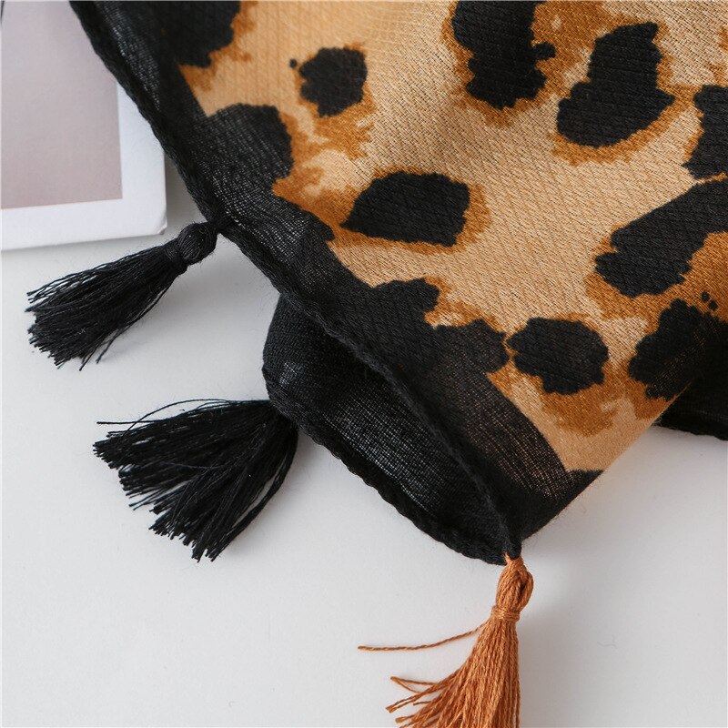 180*90cm kvinder tørret tørklæde i leopardprint blød temmelig stor leopard stjal tynd bomuld varm nok store sjaler cachecol wraps