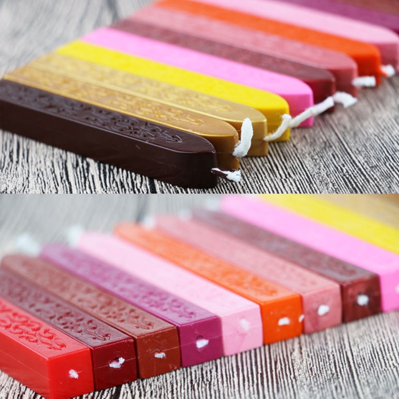 Woskowe pieczęcie na listy w stylu klasyczny farby uszczelki DIY taśmój uszczelniające retro pieczęć pieczęć woskowa tradycyjne przewód lampwick 1 sztuk