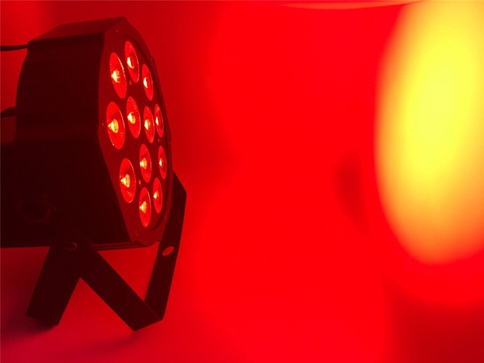 Éclairage led 12x12 w, dj mega quad-profil lumineux de lumière de lavage de couleur rgbw