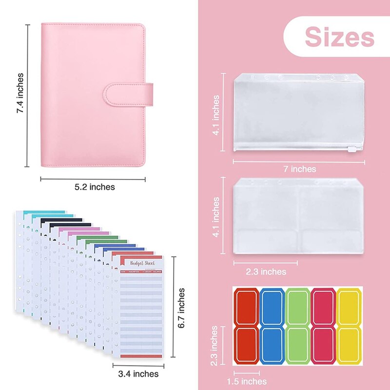 Carpeta A6 de 29 unidades, archivador de precios, gestión de facturas, adecuada para diarios de viaje, cuadernos de negocios