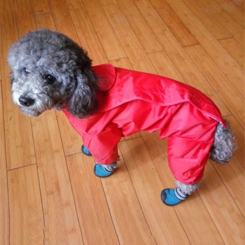 Chubasquero para perros pequeños todo incluido, ropa impermeable para perros cachorros, abrigo para exteriores, chaqueta de lluvia para perrito de Mascota, poncho de perro mediano