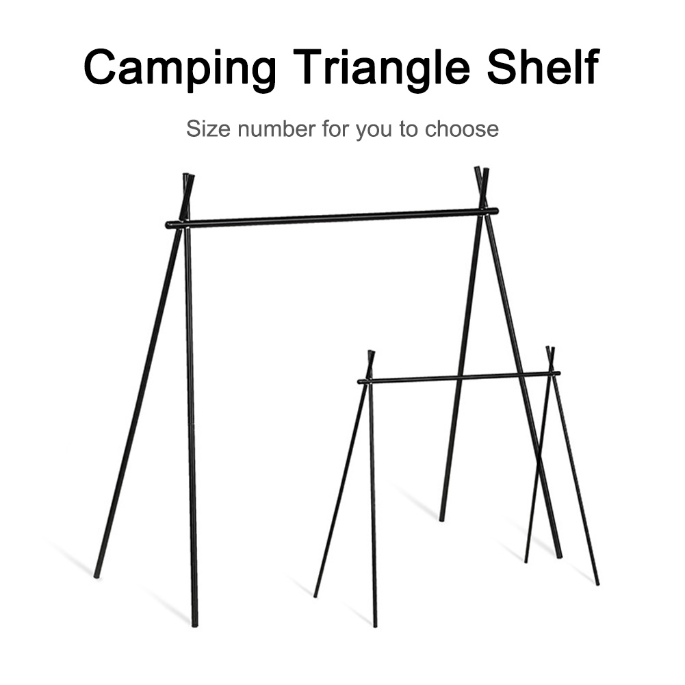 Triangle en alliage d'aluminium T1 avec crochets pliables, multifonctionnel pour pique-nique, randonnée, sac à dos