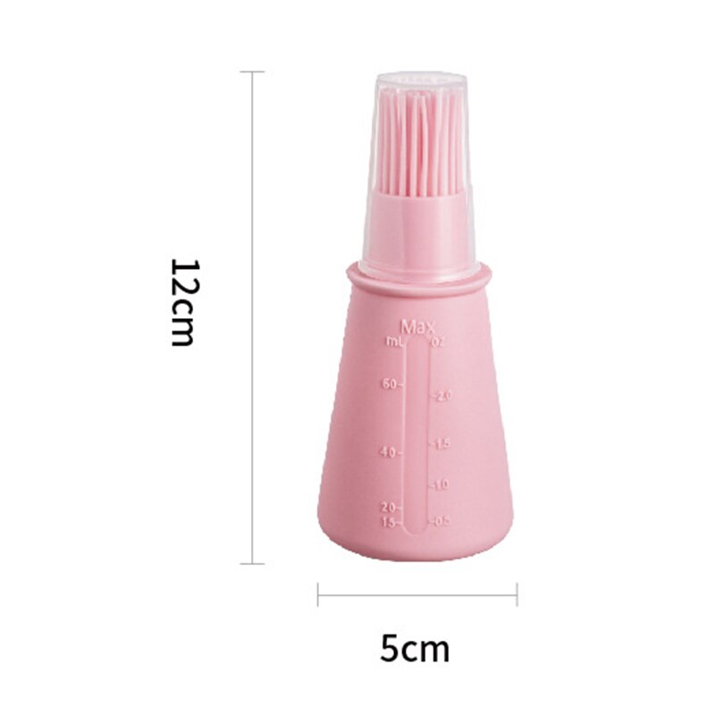 Resistant Baking Oil Control Barbecue Brush Silicone Oil Bottle Brush With Cover Oil Pastry Kitchen Baking BBQ Tool Kitchen Tool