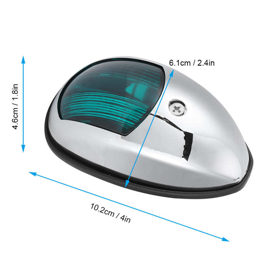 Marine Hardware boat accessories marine 12V LED Marine Navigation Light Waterproof Green Starboards Red Port Side Mount