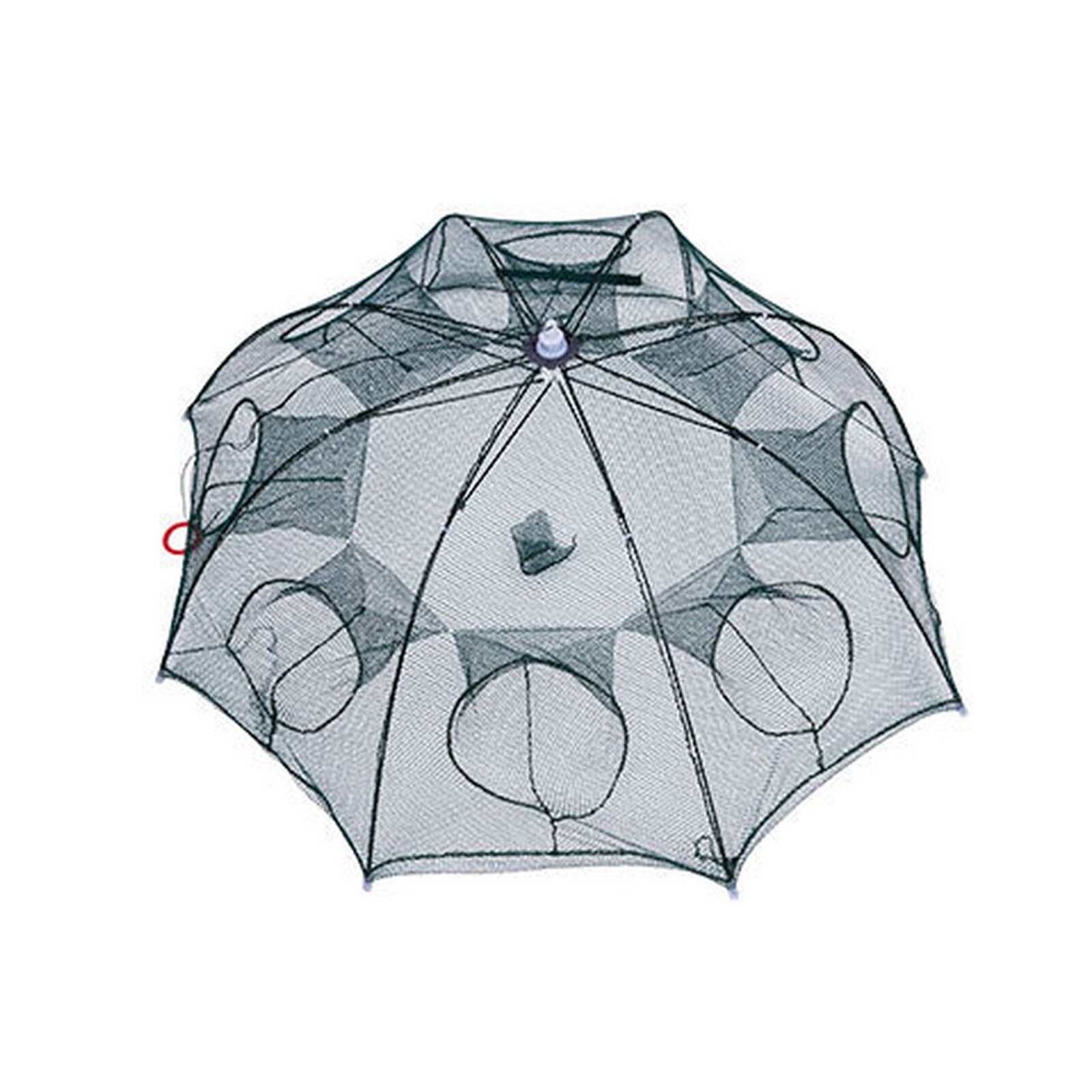 4/6/8 Holes Umbrella Shrimp Net Double Automatic Telescopic Crab Fishing Net Cast Foldable Shrimp Cage Outdoor Fishing Tools: 8 Holes