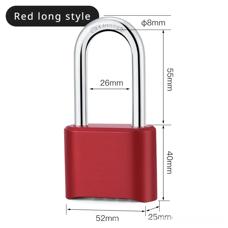 4-Digit Number Combination Padlock Waterproof Strong Hardened Suitable for Indoor Outdoor Fence Door Sturdy Password Code Locks: WHITE
