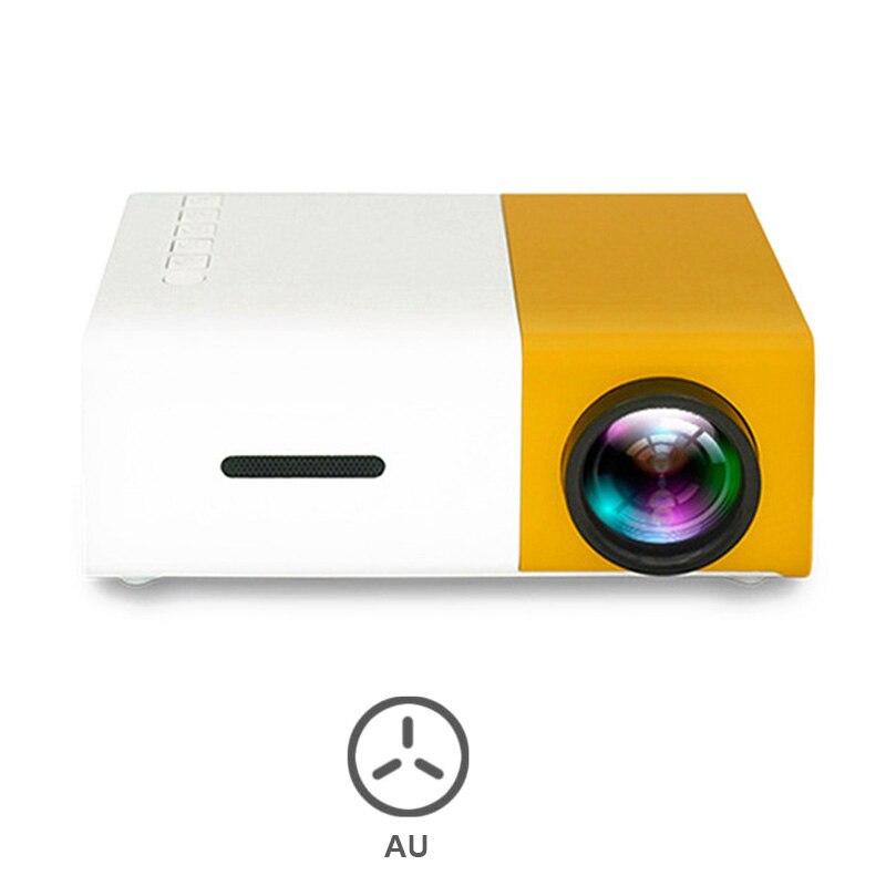 &amp;Enhanced&amp;Protable&amp;Colorful Projector Mini Projector Portable Theater Home Office HD 1080P Yellow JR Deals: Yellow AU