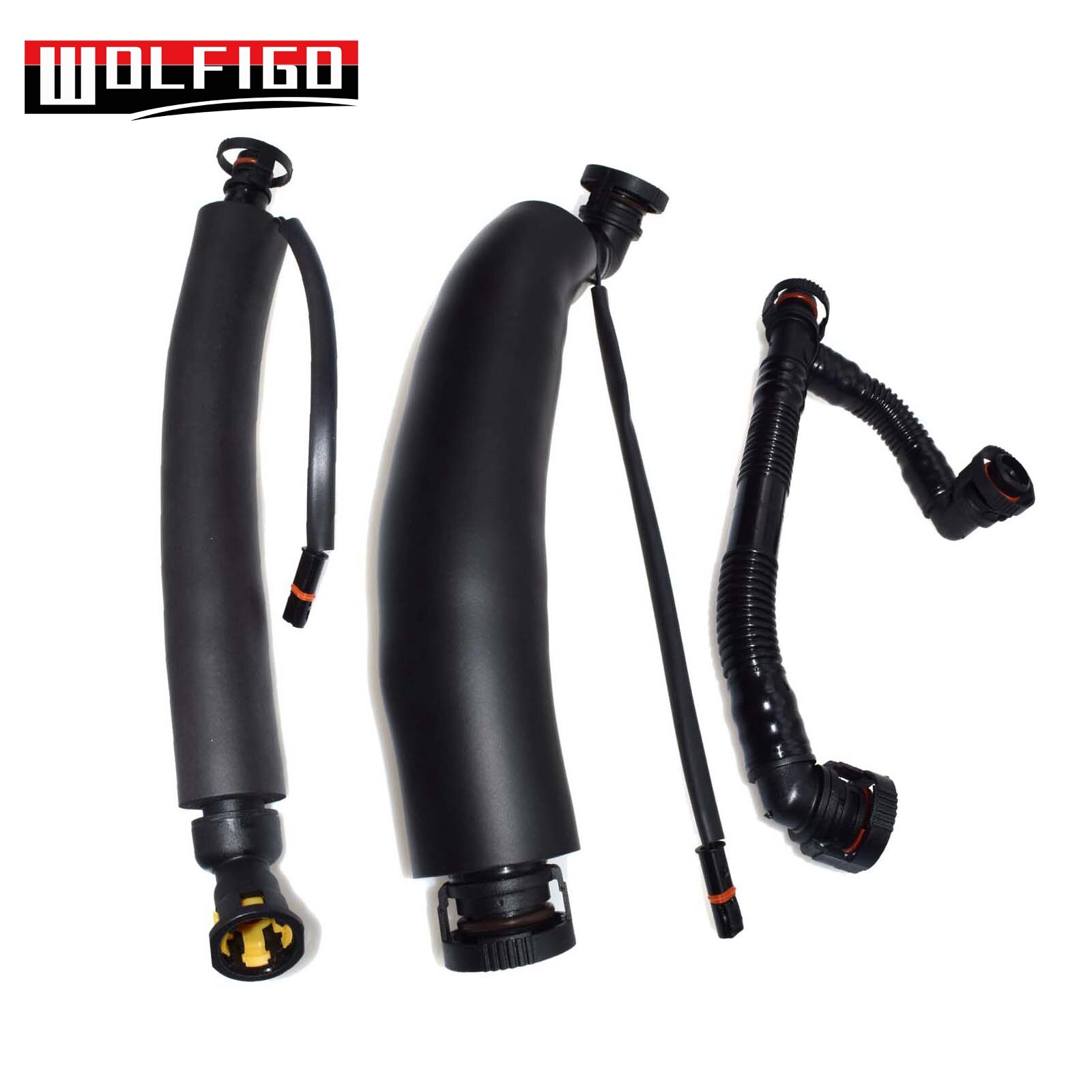 WOLFIGO Fit BMW N52 MOTORCARTER KLEP OLIE SEPARATOR KIT 11617559530,11617531423, 11157522931,11157567801, 11617522933