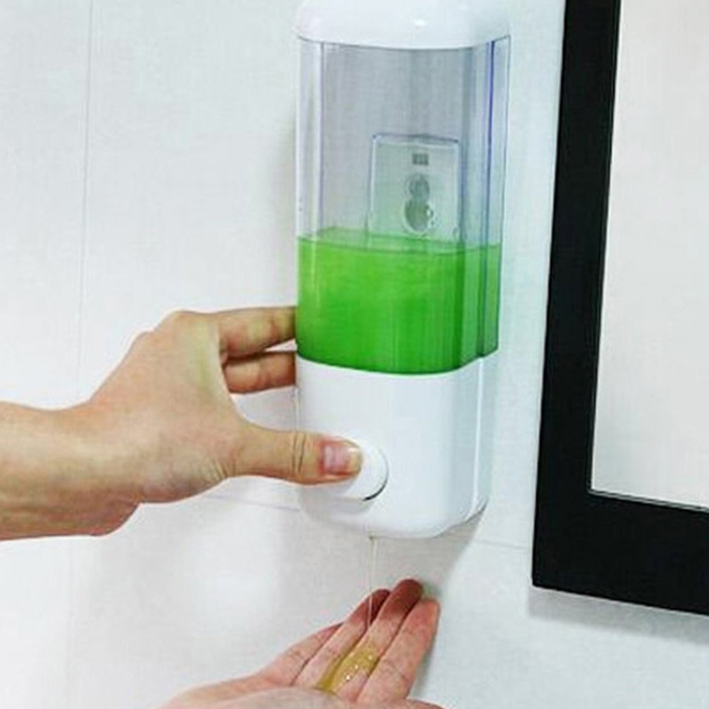 Suction cup wall-mounted 500ML single-head soap dispenser ABS Manual press type Hotel The mall Restaurant School Club