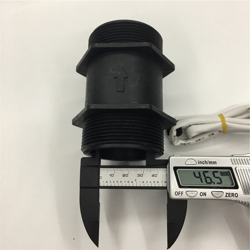 DN50 Plastic Hall Turbine Water Flow Meter Sensor 2 Inch Flow Sensor 5-250L/Min