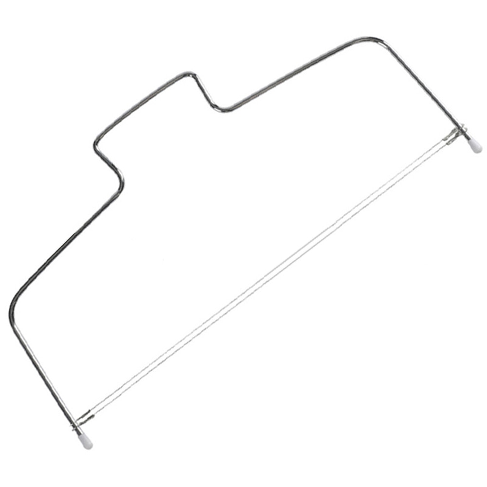 Coupe-gâteau à Double fil réglable en acier inoxydable, 2 lignes, 32cm, scie à découper, grattoir, séparateur de pain, couteau à pâtisserie, outils de cuisson