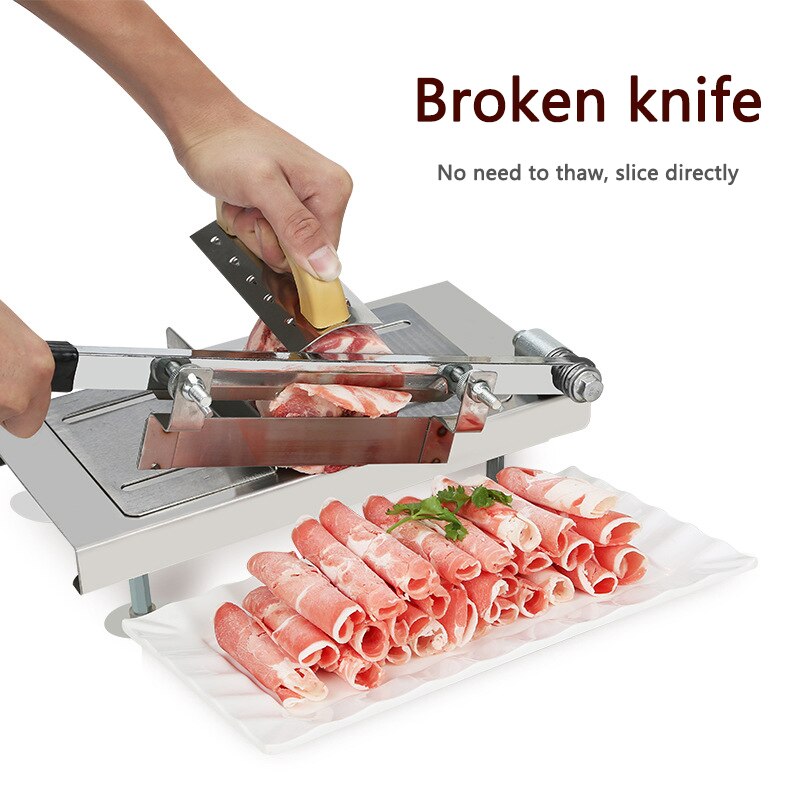 Manual meat cutter Stainless steel Multi-function slicer for cut gelatin /beef/mutton/rice cake/vegetables/ham slicing maker