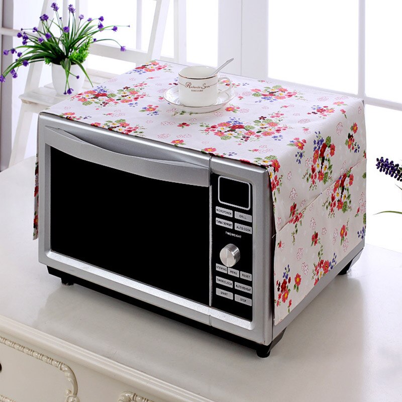 Waterproof Microwave Oven Covers with Storage Bag Oil-proof Dust Cover for Microwave Oven Dust Proof Hood Kitchen Accessories: Style6 Dust cover