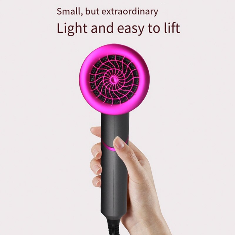 Leafless hair dryer, negative ion hair dryer, 360 degree nozzle temperature and wind speed control, hair styling