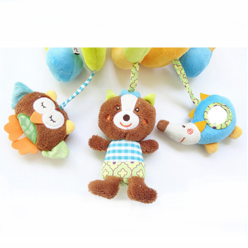 Baby Bed Bell Little Bear Bed Around Soothing Toys Plush Bed Hanging Car Hanging Safe Newborn Rattle