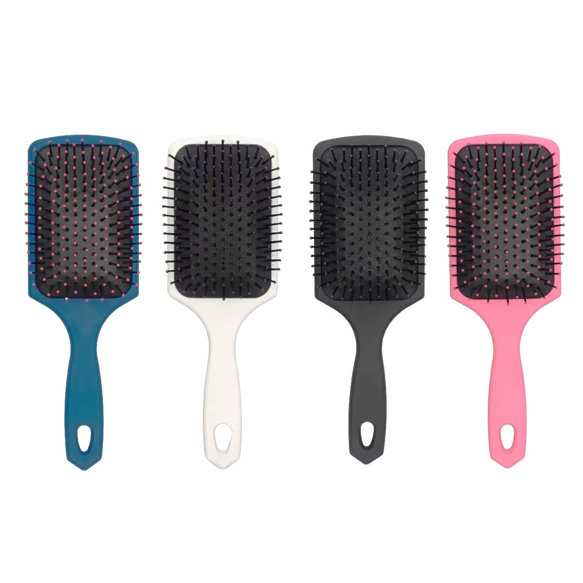Cepillo de paleta para desenredar ligero con cojín de aire, masaje de cabello largo y grueso y rápido, reduce la tensión en el cabello