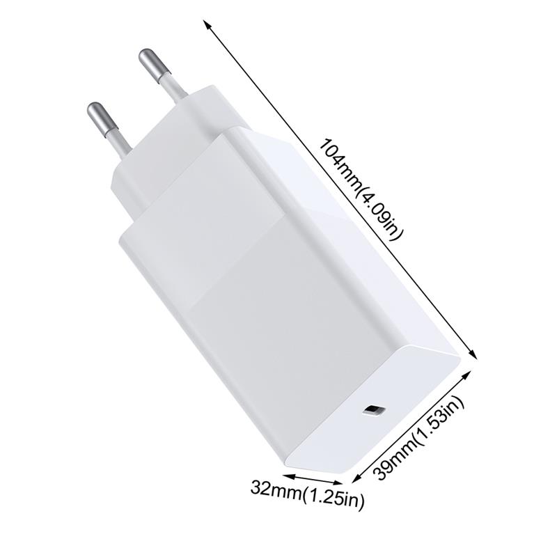 GaN 65W ładowarka USB C PD szybkie ładowanie 4.0 3.0 QC4.0 QC PD3.0 PD USB-C typ C szybka ładowarka USB dla iPhone 12 Pro Max Macbook: white EU