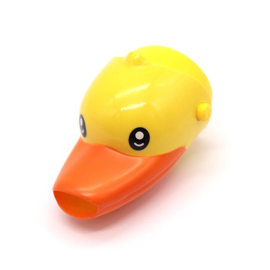 Barn baby barn guide ränna baby tvätt djur-kranförlängare handtvätthjälp barn badhuvud  m4: Gul anka