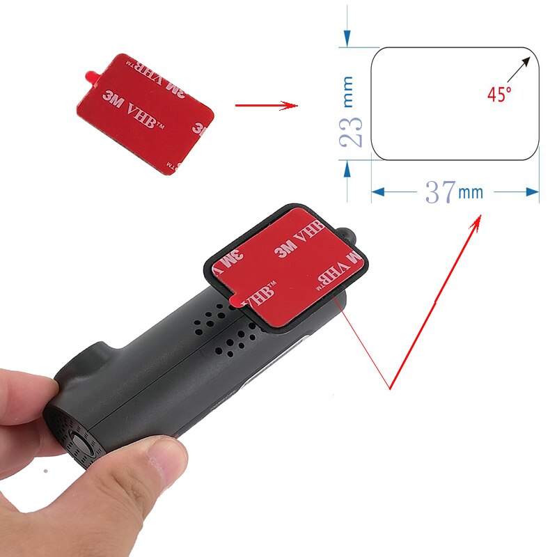 Zestaw narzędzi robić 70mai 3M uchwyt elektrostatyczny naklejka na kamera na deskę rozdzielczą odporny na ciepło klej, nadaje się robić 70mai zawodowiec wideorejestrator samochodowy 3szt.