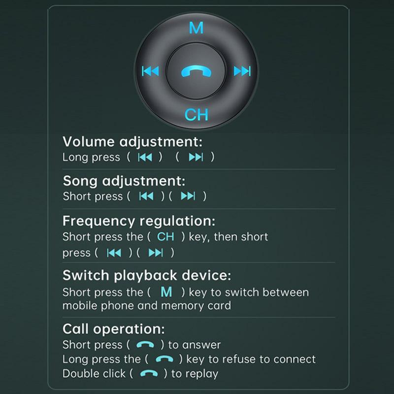 Lecteur MP3 pour voiture, modulateur Audio Aux, USB type-c, mains libres, Bluetooth, câble Flexible, transmetteur MP3 FM, accessoires de voiture