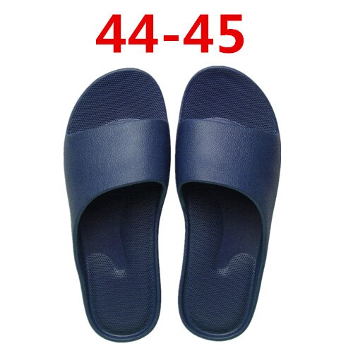 XiaoMi Mijia sandals men and women non-slip wear-resistant EVA thick bottom comfortable home slippers bathroom bath: Blue 44-45