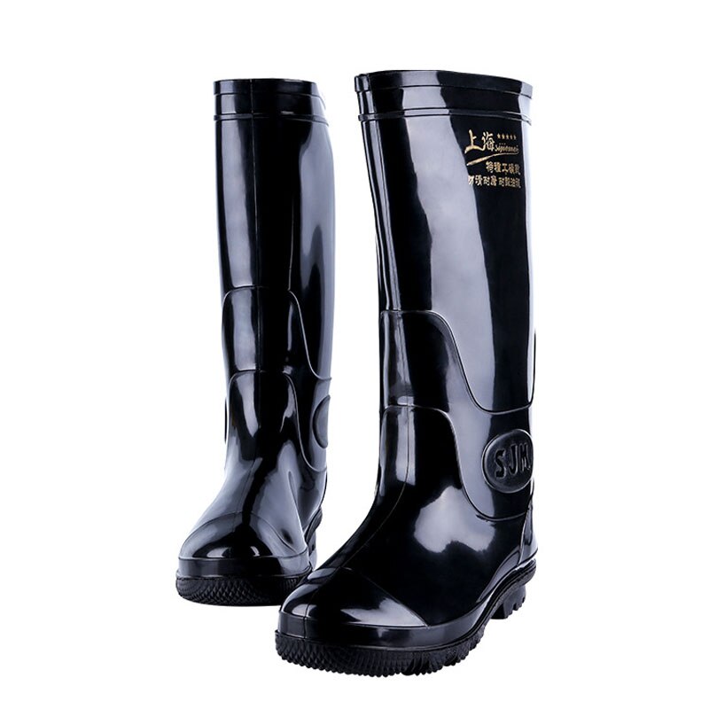 Aleafalling Tall Regen Laarzen Mannen Keuken Fshing Waterdichte Arbeid Bescherming Waterdichte Schoenen Non-Slip Rubberen Laarzen Water Laarzen