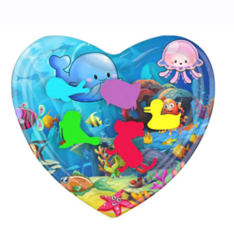 Baby Inflatable Patted Pad Prostrate Water Cushion Pat Pad toy Inflatable Water Cushion Dual Use Summer Toy: K