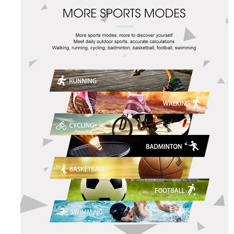 V5 slimme horloges sport armband fitness tracker bloeddruk hartslag voor xiaomi ios android