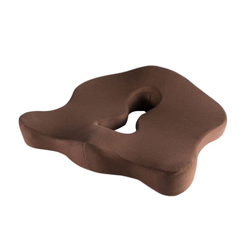 Memory Foam Seat Cushion Coccyx Orthopedic Car Office Chair Cushion Pad for Tailbone Sciatica Lower Back Pain Relief Pillow: Coffee 45x35x8.5cm