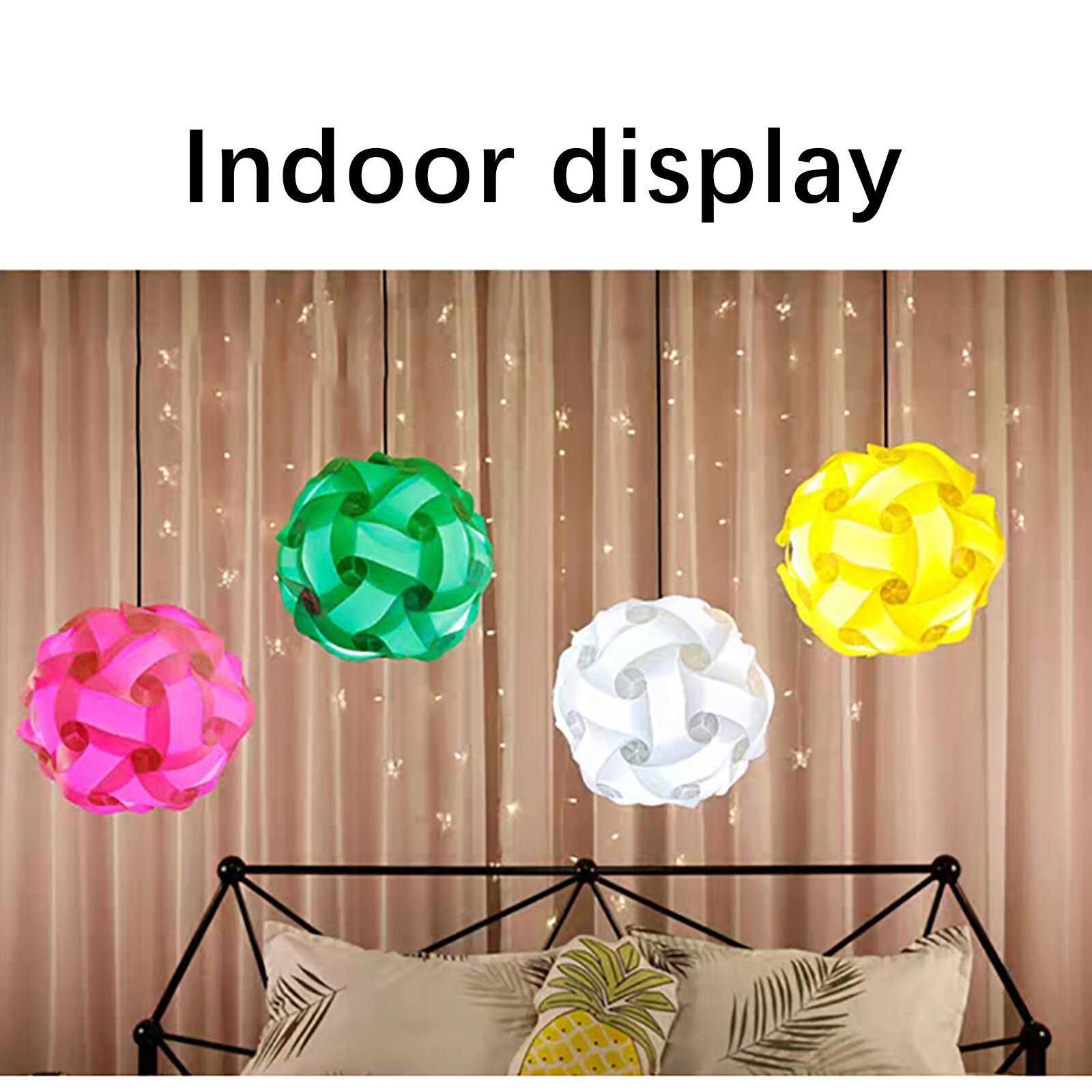 4# DIY Puzzle Lamp Shade Kit Decorative Protection Lampshade 30cm/11.8inch Modern Shades Bedroom Home Decoration Lamp Covers