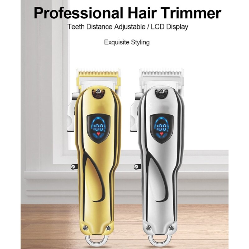 Hårklippare män trimmer frisör sladdlös grooming klippmaskin 517c