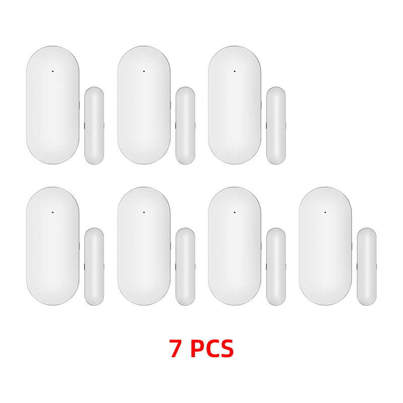 Sensor de ventana de puerta magnético inalámbrico PB68R, 433MHz, para sistema de alarma de seguridad para el hogar, Kits de alarma antirrobo, bajo consumo de energía TUYA: Negro