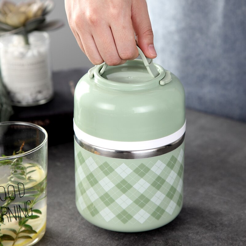 Japanse Thermos Lunchbox Voor Voedsel Container Draagbare Thermische Lunchbox Leuke Bento Lunchbox Lekvrij 2 3 Lagen
