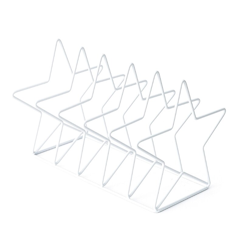 Nordic Simple Bookend Book Stand Support Desktop Storage Rack Bookshelf Holder U4LD: W-A