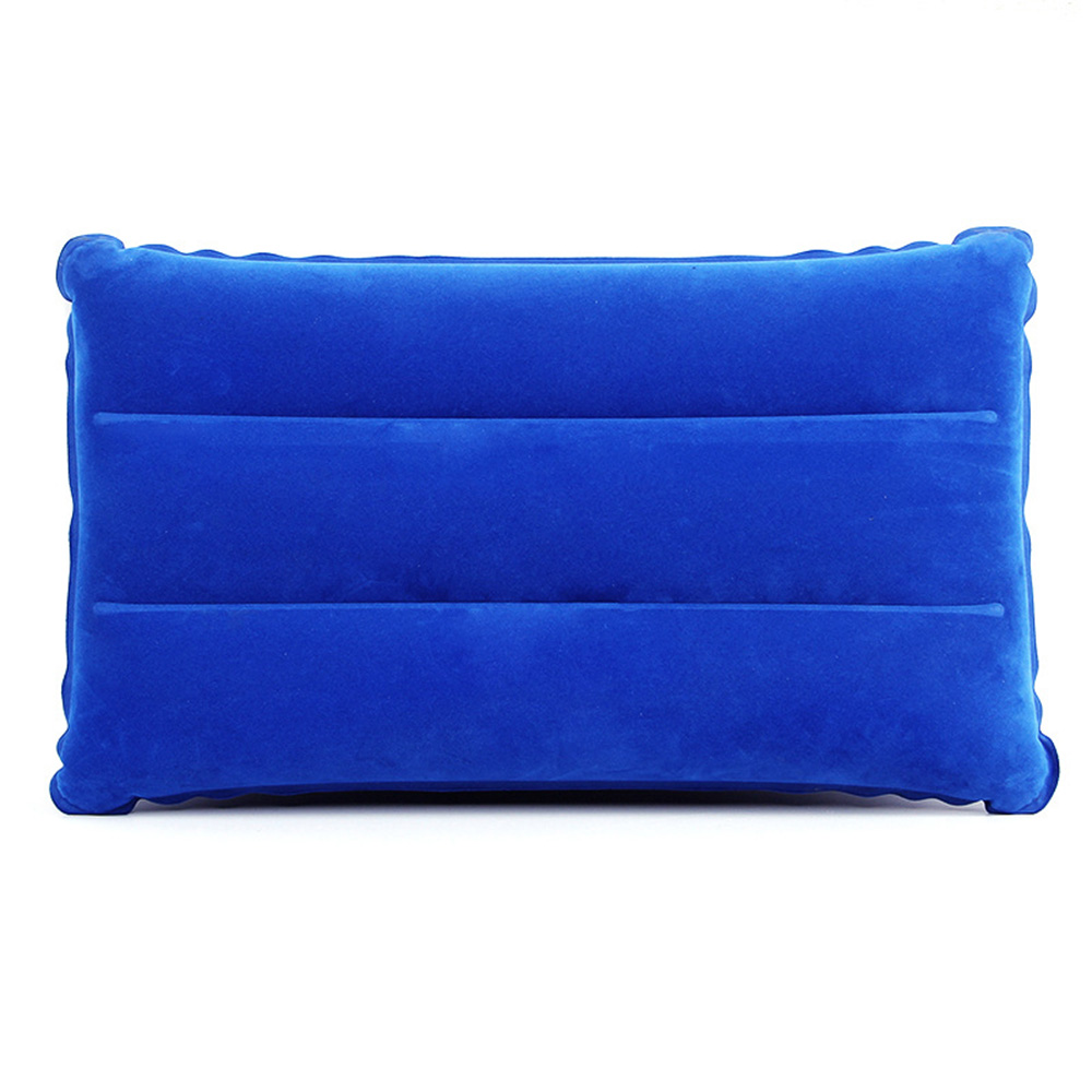 Portable ultra-léger carré Air gonflable voyage en plein Air oreiller doux avion oreiller voyage oreiller famille Couples meubles: Royal blue